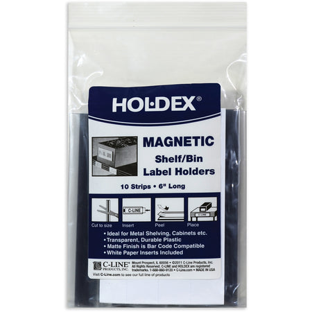 C-Line Magnetic Shelf/Bin Label Holders - Alternate-Image5