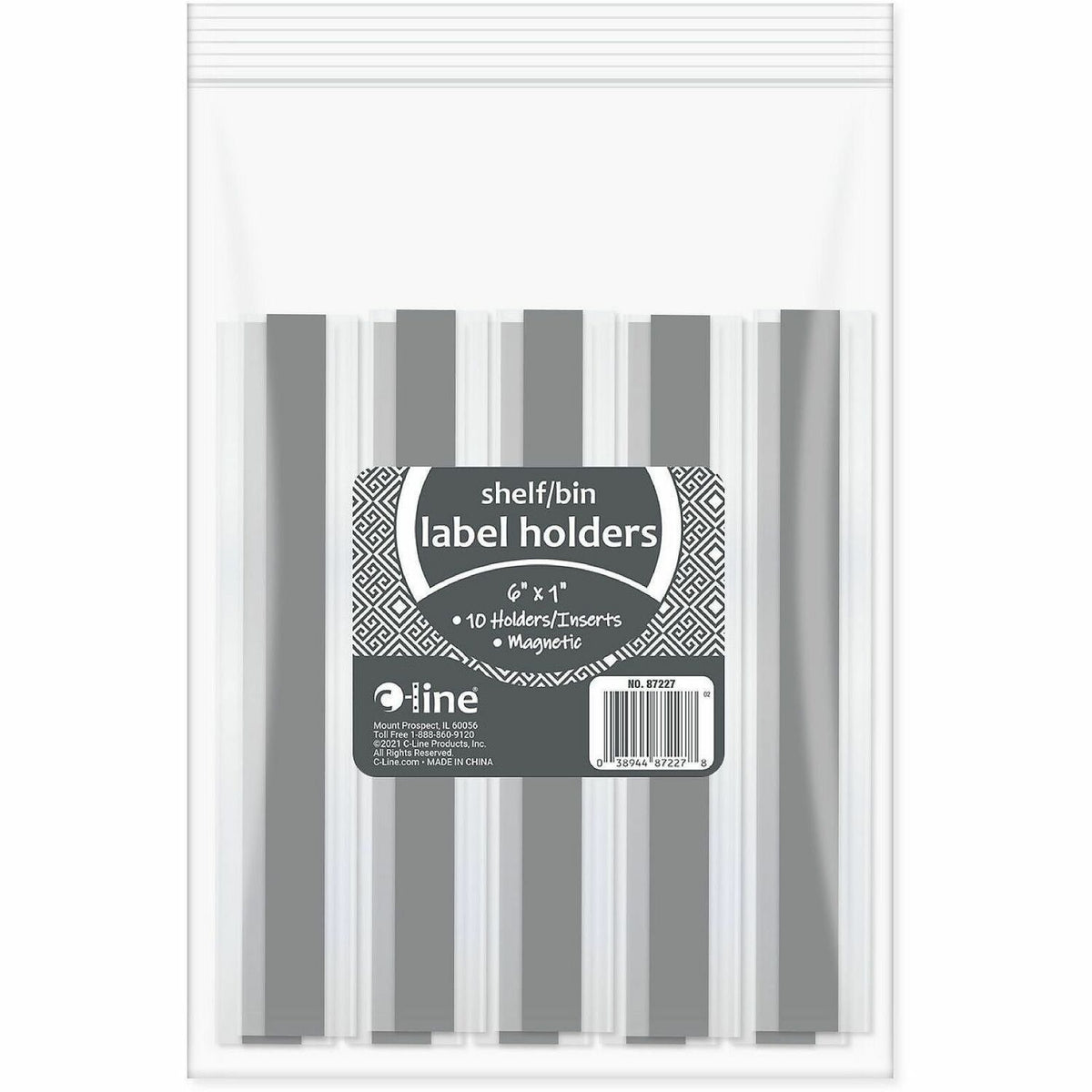C-Line Magnetic Shelf/Bin Label Holders - 1500