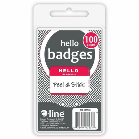 C-Line Hello My Name Is Adhesive Name Badges - Alternate-Image1