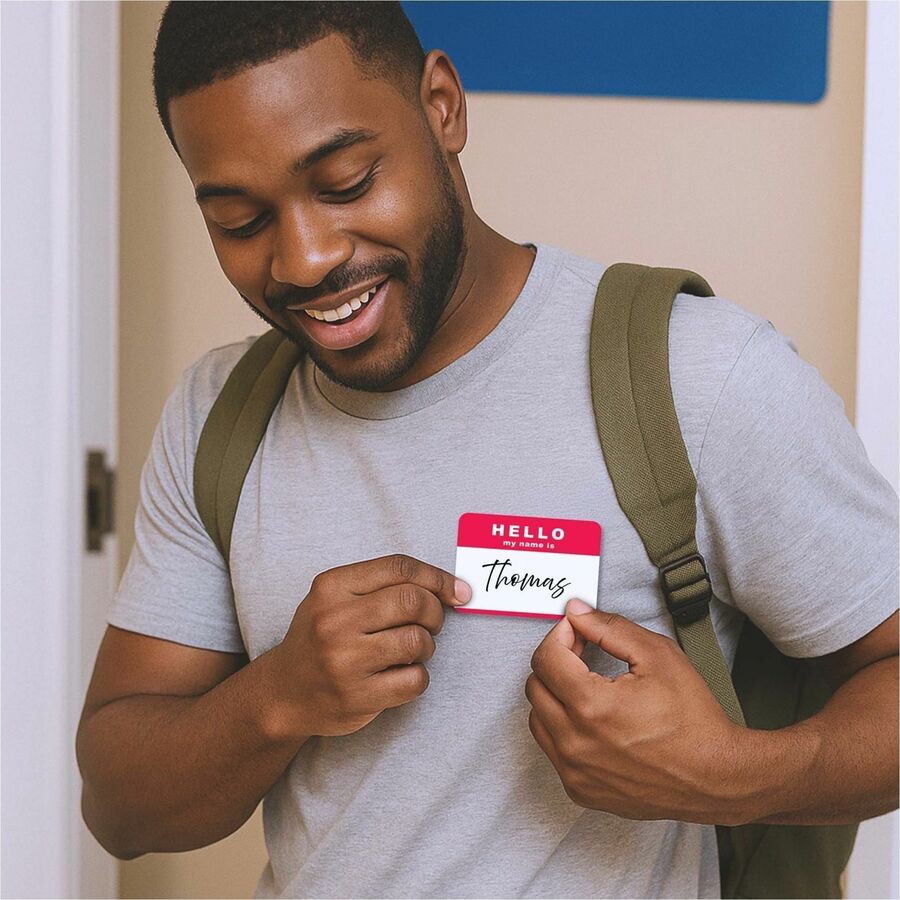 C-Line Hello My Name Is Adhesive Name Badges - Alternate-Image2