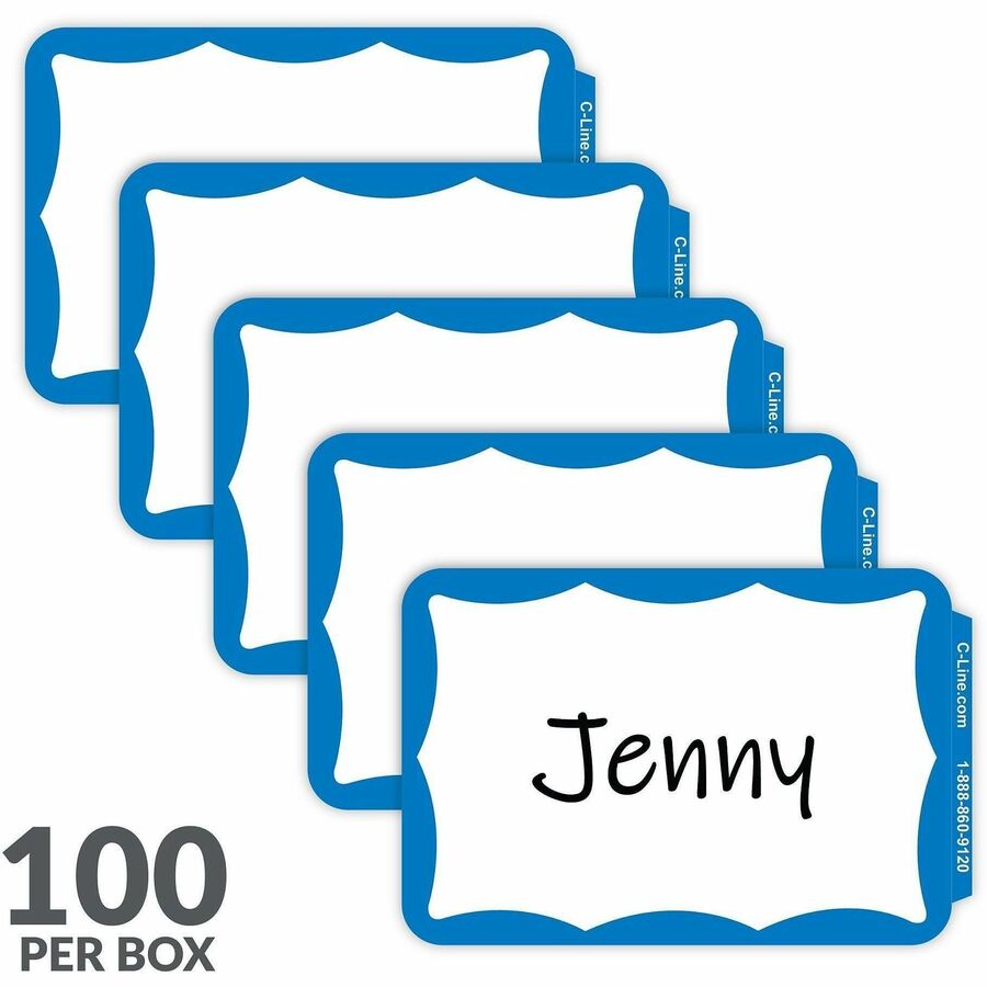 C-Line Self-adhesive Color Border Name Badges - Alternate-Image5