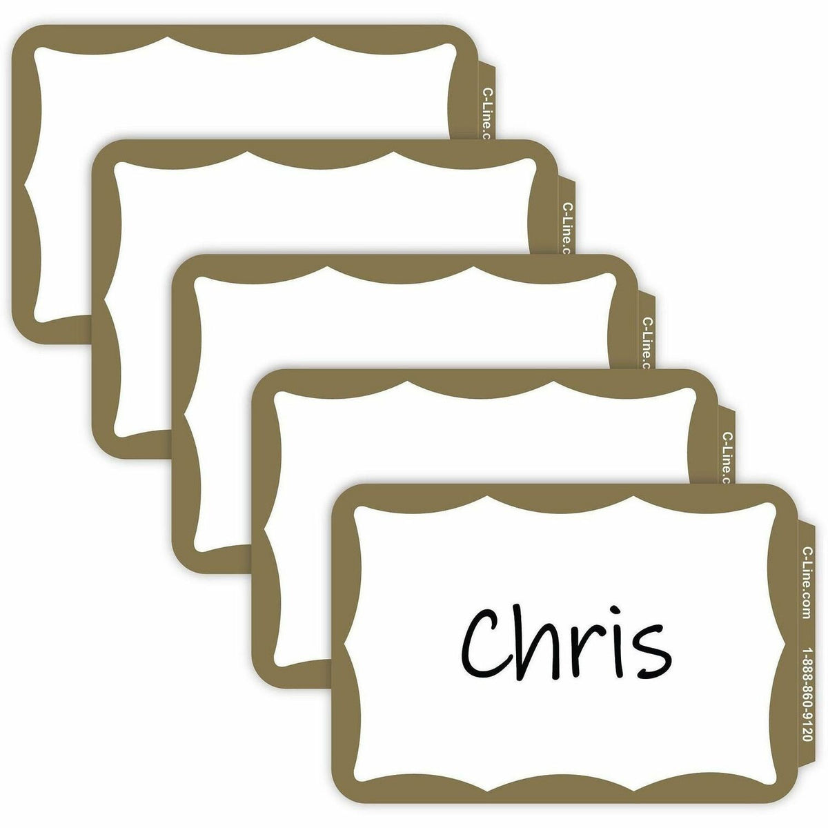 C-Line Self-adhesive Color Border Name Badges - 1500