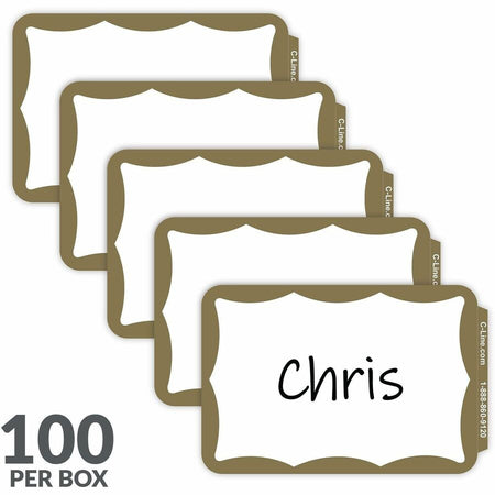 C-Line Self-adhesive Color Border Name Badges - Alternate-Image5