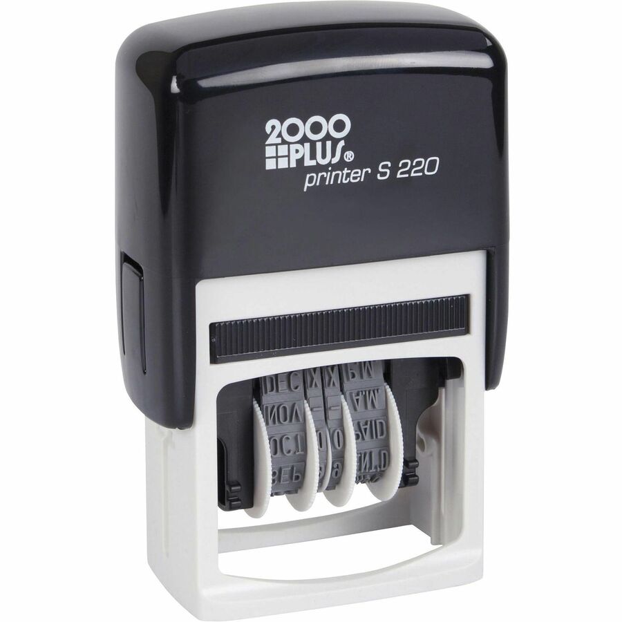 Cosco 2000 PLUS Self-Inking Economy Dater - Date Stamp - Black - Plastic Plastic - 1 Each