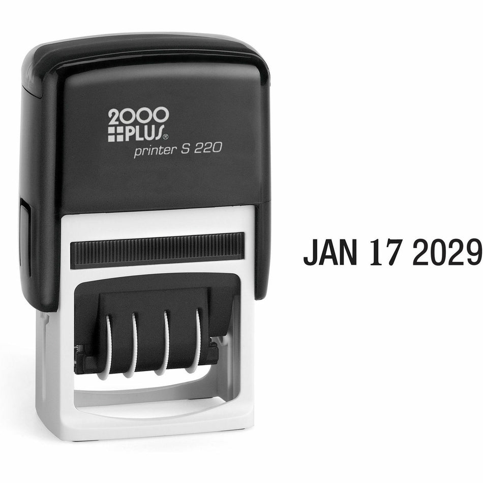 Cosco 2000 PLUS Self-Inking Economy Dater - Date Stamp - Black - Plastic Plastic - 1 Each