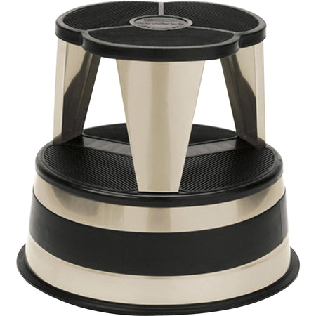Kik-Step Original All-Steel Stool - 2 Step - 350 lb Load Capacity - 15.6" Width x 15.6" Depth x 14" Height - Beige