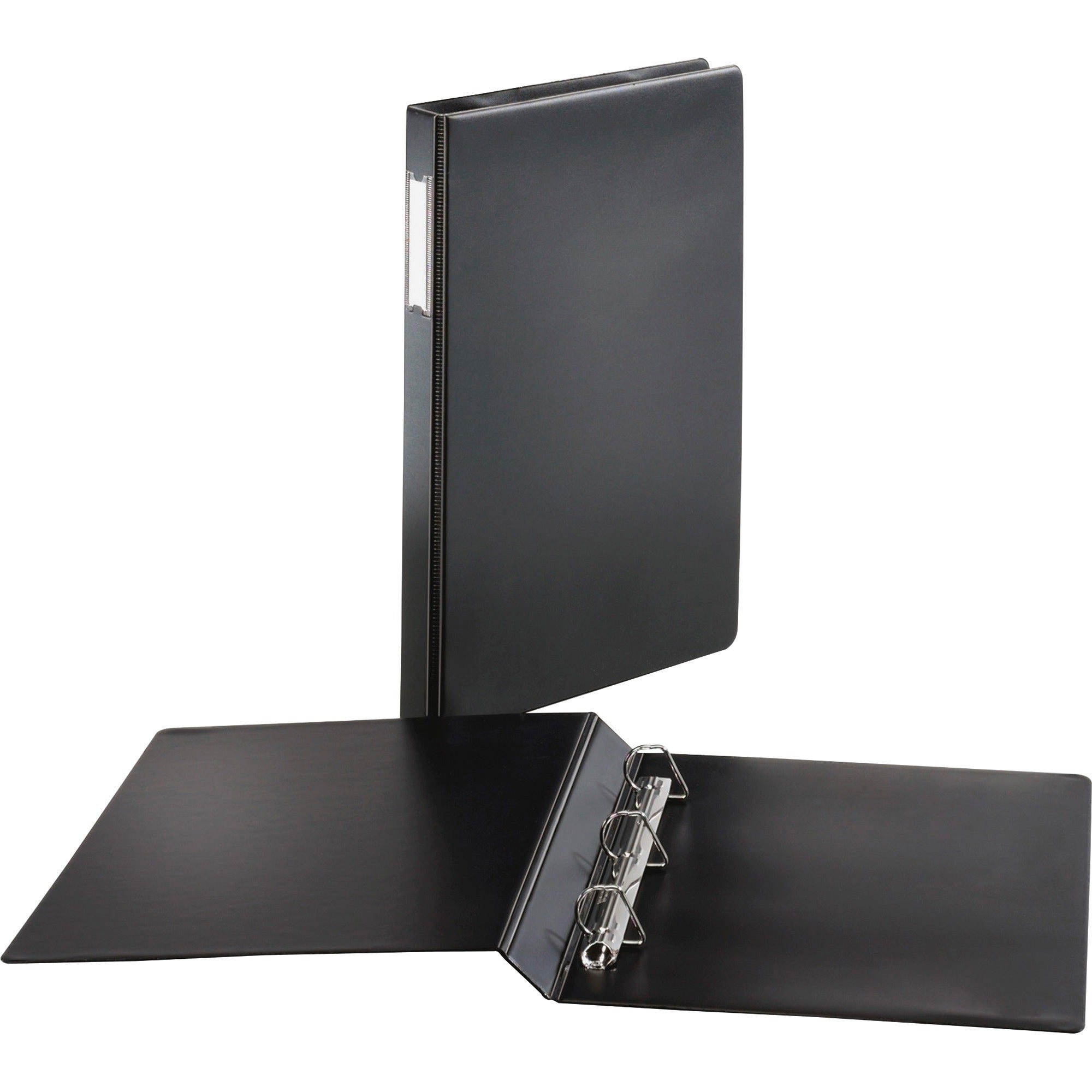 Cardinal®Legal-Size Slant-D Binder - 1" Binder Capacity - Legal - 8 1/2" x 14" Sheet Size - 240 Sheet Capacity - 5/8" Spine Width - 3 Ring(s) - Fastener(s): D-Ring - Vinyl - Black - 1.29 lb - Recycled - Label Holder, Hinged, Heavyweight - 1 Each