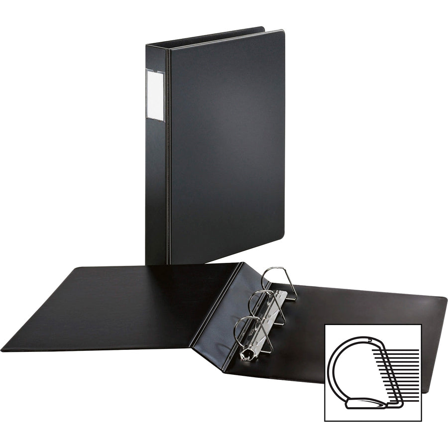 Cardinal®Legal-Size Slant-D Binder - 2" Binder Capacity - Legal - 8 1/2" x 14" Sheet Size - 540 Sheet Capacity - 1 1/2" Spine Width - 3 Ring(s) - Fastener(s): D-Ring - Vinyl - Black - 1.72 lb - Recycled - Label Holder, Hinged, Heavyweight - 1 Each