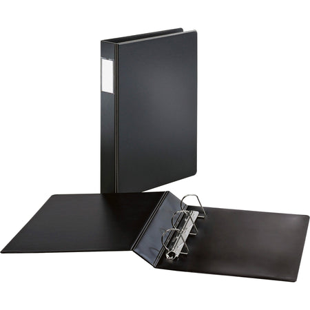 Cardinal®Legal-Size Slant-D Binder - 2" Binder Capacity - Legal - 8 1/2" x 14" Sheet Size - 540 Sheet Capacity - 1 1/2" Spine Width - 3 Ring(s) - Fastener(s): D-Ring - Vinyl - Black - 1.72 lb - Recycled - Label Holder, Hinged, Heavyweight - 1 Each