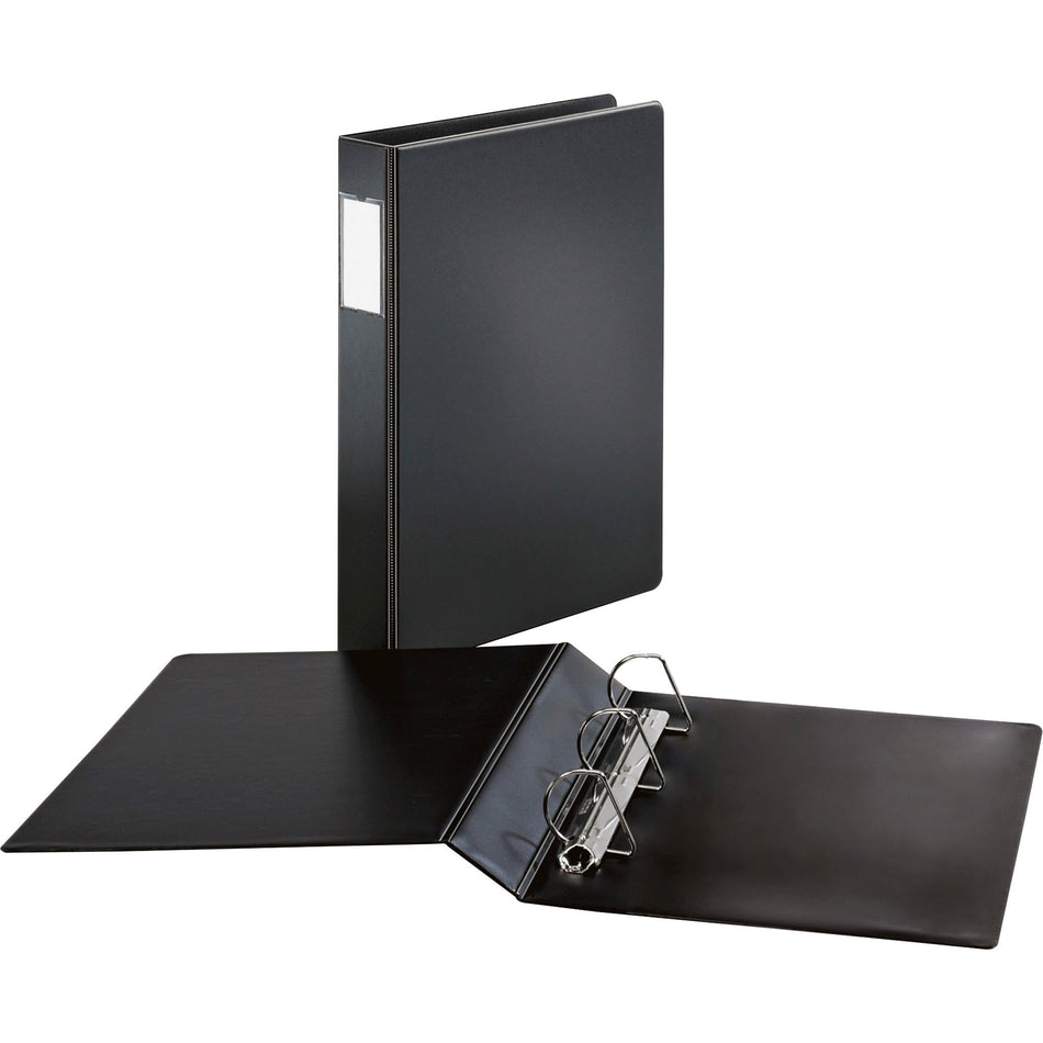 Cardinal®Legal-Size Slant-D Binder - 2" Binder Capacity - Legal - 8 1/2" x 14" Sheet Size - 540 Sheet Capacity - 1 1/2" Spine Width - 3 Ring(s) - Fastener(s): D-Ring - Vinyl - Black - 1.72 lb - Recycled - Label Holder, Hinged, Heavyweight - 1 Each
