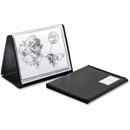 Cardinal® Easel Showfile Presentation Book: Lightweight Black Poly 40 Sheets - 8.5’’ x 11’’ - View Binders