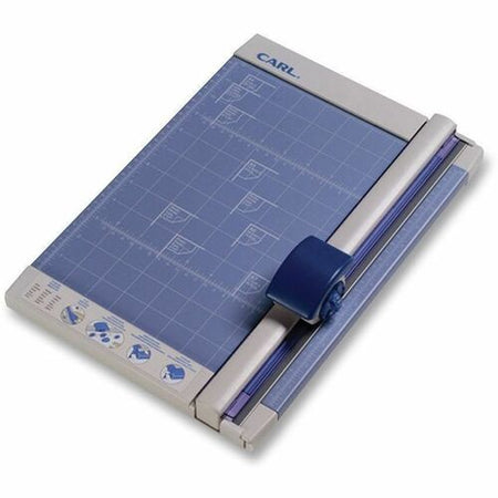 CARL Professional 12" Rotary Paper Trimmer - 10 Sheet Cutting Capacity - 1 Carbide Blade - 12" Cutting Length - 0.8" Height x 10.3" Width x 12" Depth - Metal - Gray - 1 Each