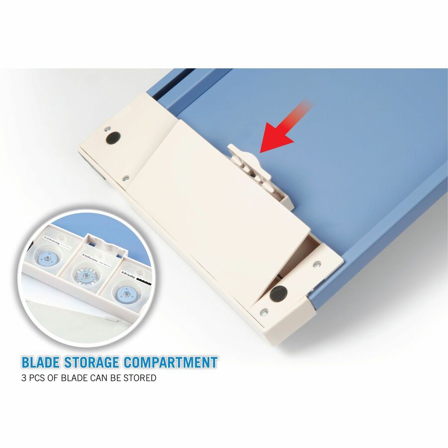 CARL 18" Professional Paper Trimmer - 10 Sheet Cutting Capacity - Carbide Blade - 18" Cutting Length - 0.8" Height x 10.3" Width x 18" Depth - White - 1 Each