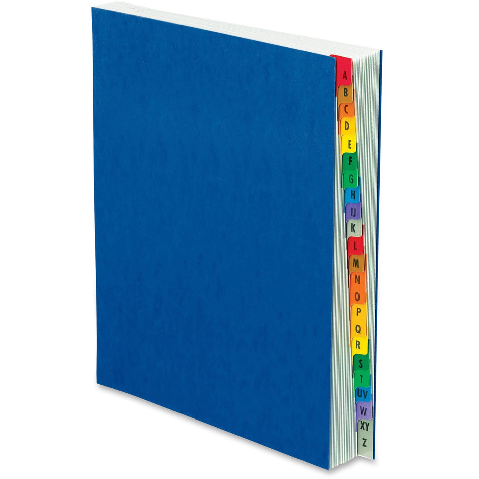 Pendaflex A-Z Oxford Desk File/Sorters - 20 Printed Tab(s) - Character - A-Z - Blue Divider - Multicolor Mylar Tab(s) - 65% Recycled - Moisture Resistant, Soil Resistant, Reinforced Gusset - 1 Each