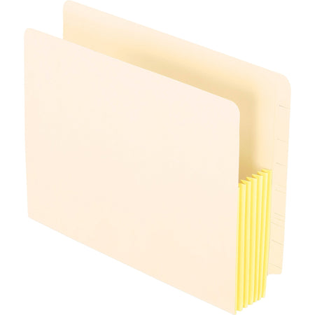 Pendaflex Letter Recycled File Pocket - 8 1/2" x 11" - 5 1/4" Expansion - Manila, Tyvek - Manila - Tab, Reinforced Gusset - 10% Recycled - 10 / Box