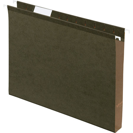 Pendaflex Letter Recycled Hanging Folder - 1" Folder Capacity - 8 1/2" x 11" - Folder - Standard Green - Reinforced, Reinforced Gusset, Acid-free - 10% Recycled - 25 / Box