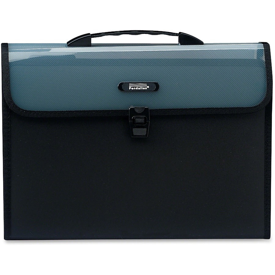 Pendaflex Letter Expanding File - 8 1/2" x 11" - 6 Pocket(s) - Polypropylene - Assorted - Water Resistant, Hook - 1 Each