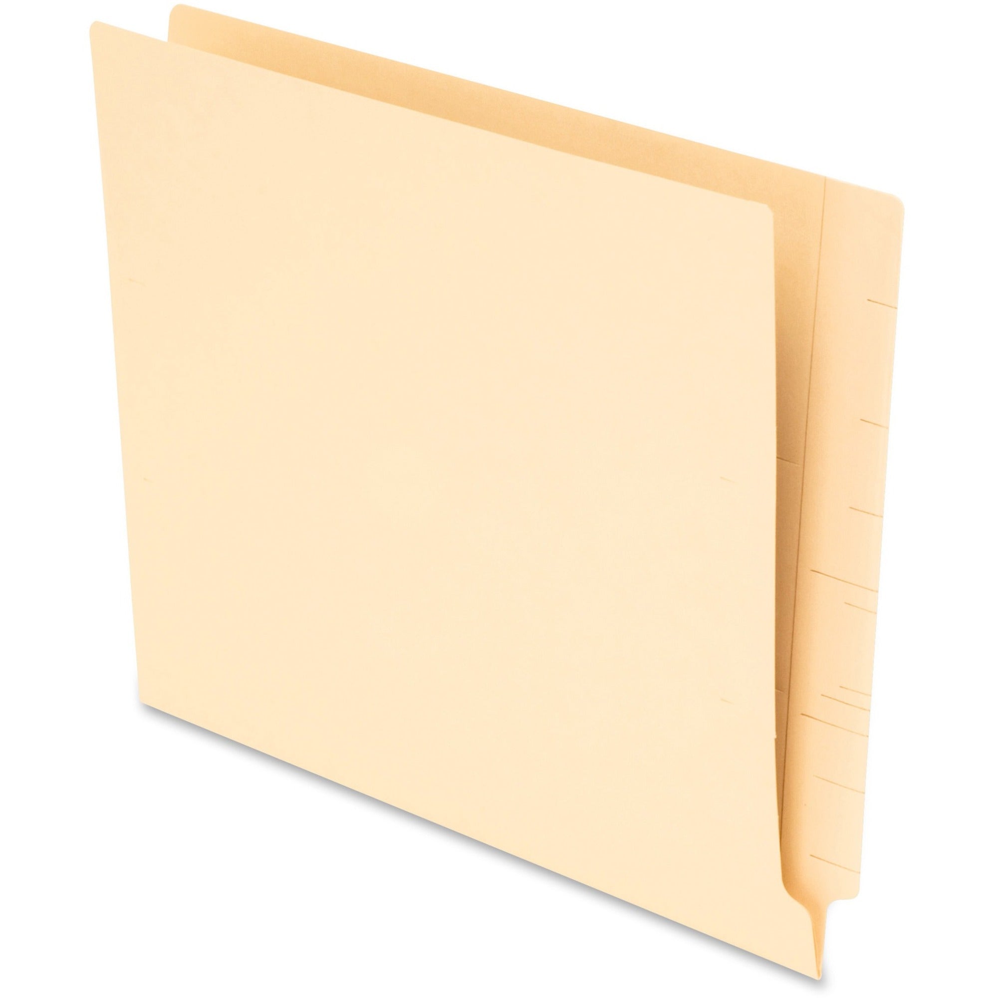 Pendaflex Letter Recycled End Tab File Folder - 8 1/2" x 11" - Manila - Acid-free - 10% Recycled - 75 / Box