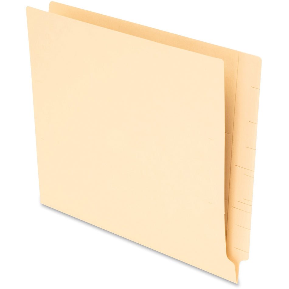 Pendaflex Letter Recycled End Tab File Folder - 8 1/2" x 11" - Manila - Acid-free - 10% Recycled - 75 / Box
