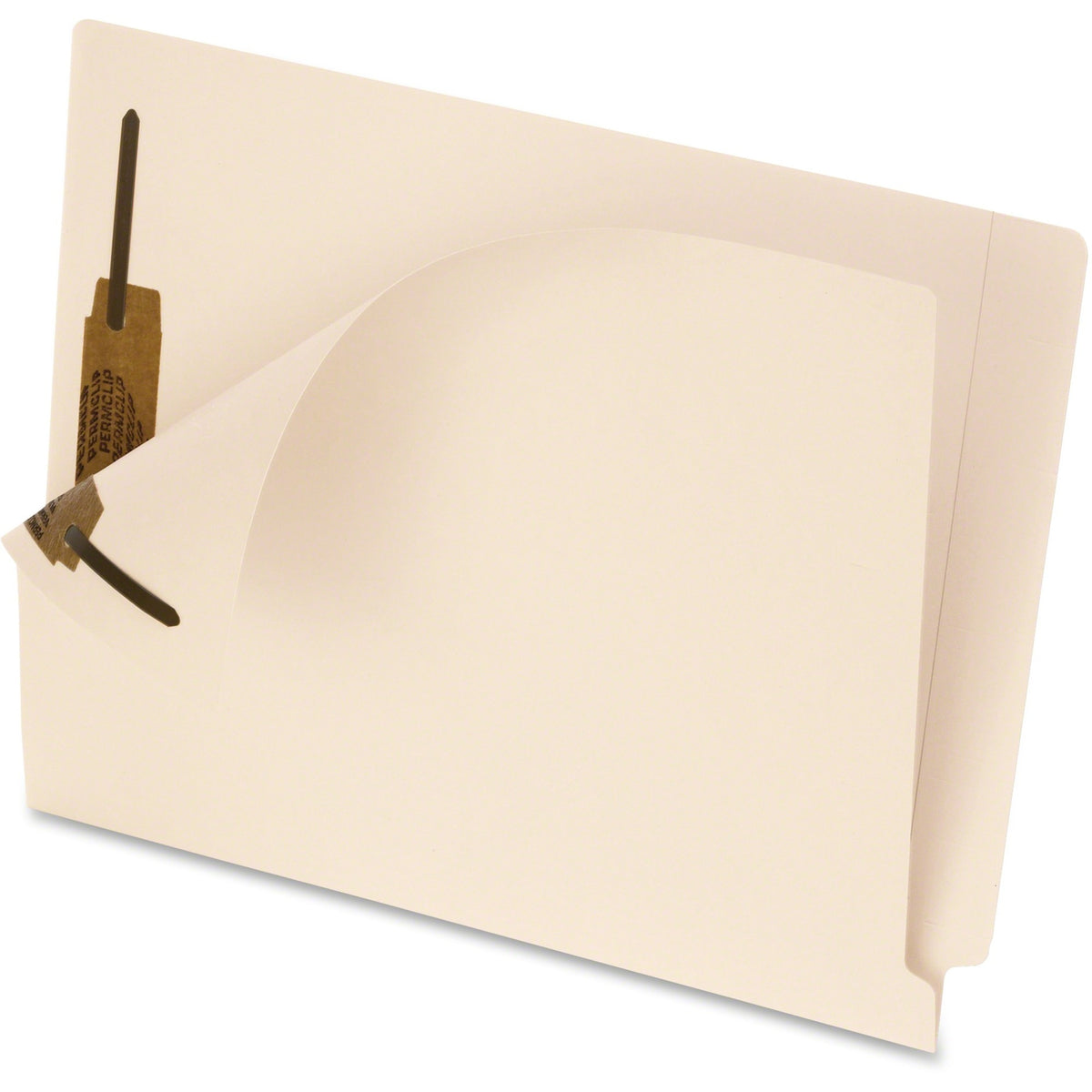 Pendaflex Letter Recycled End Tab File Folder - 8 1/2" x 11" - 2 Fastener(s) - 2" Fastener Capacity - 11 pt. - Manila - Acid-free - 10% Recycled - 50 / Box