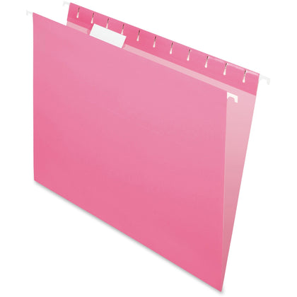 Pendaflex Recycled Hanging Folders - Pink 1/5 Tab Cut - 25/Box - & Accessories