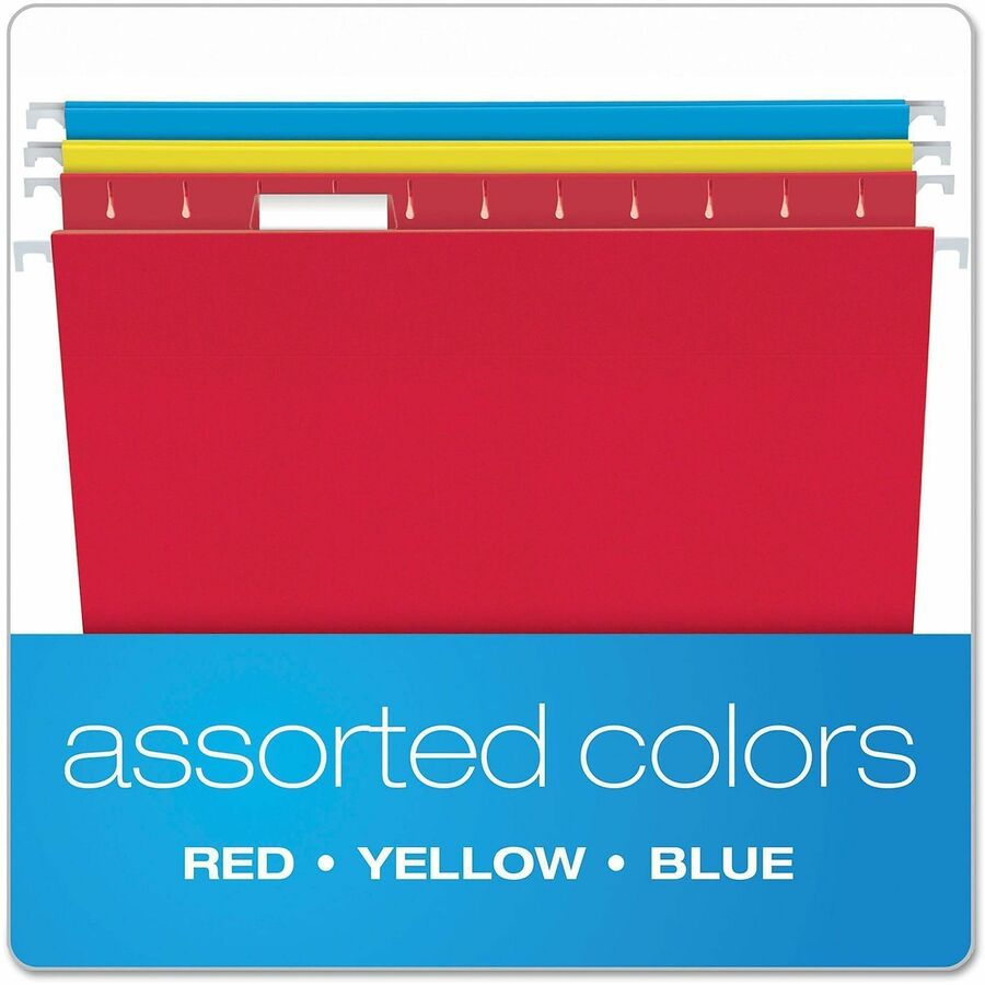 Pendaflex Essentials 1/5 Tab Cut Letter Recycled Hanging Folder - Alternate-Image2