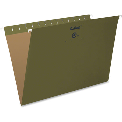 Pendaflex Essentials Legal Recycled Hanging Folders - Standard Green - 25/Box - & Accessories