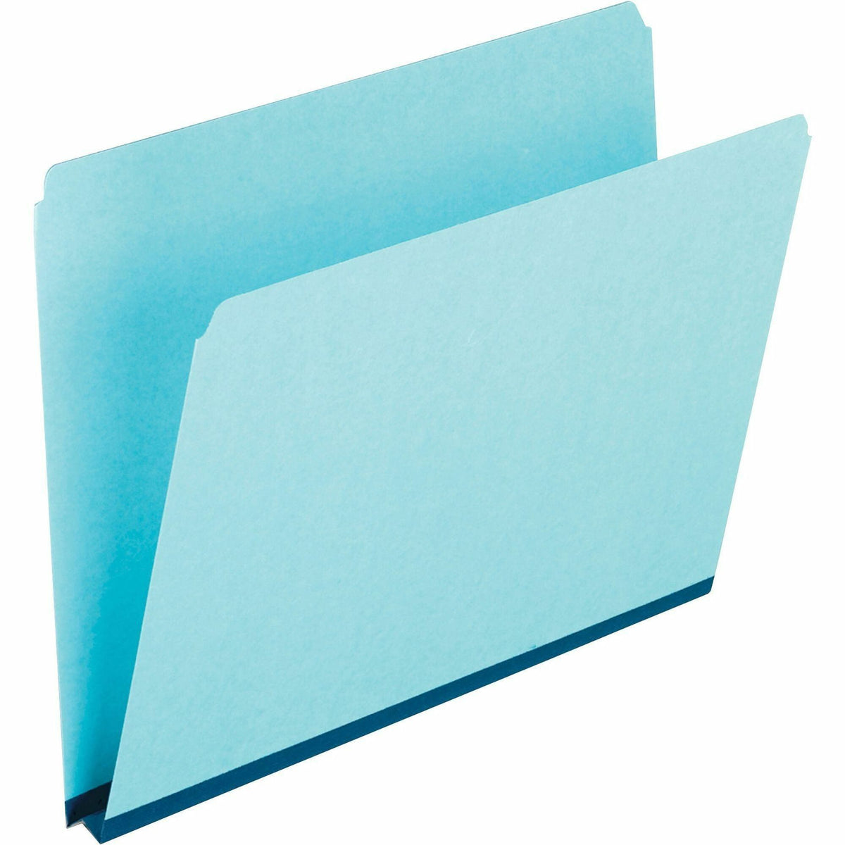 Pendaflex Letter Recycled Top Tab File Folder - 8 1/2" x 11" - 1" Expansion - 25 pt. - Tyvek, Pressboard - Blue - Reinforced, Heavy Duty - 60% Recycled - 25 / Box