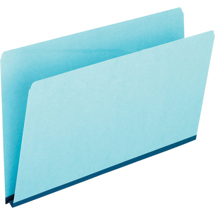 Pendaflex Legal Recycled File Folders: Heavy Duty 1’’ Expansion Blue - 25/Box - Top Tab Folders