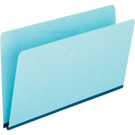 Pendaflex Legal Recycled Top Tab File Folder - 8 1/2" x 14" - 1" Expansion - 25 pt. - Tyvek, Pressboard - Blue - Reinforced Gusset, Heavy Duty - 65% Recycled - 25 / Box