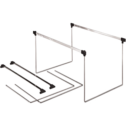 Pendaflex Actionframe Drawer File Frames: Letter Size Steel Stainless - 2/Box - Hanging Folders & Accessories