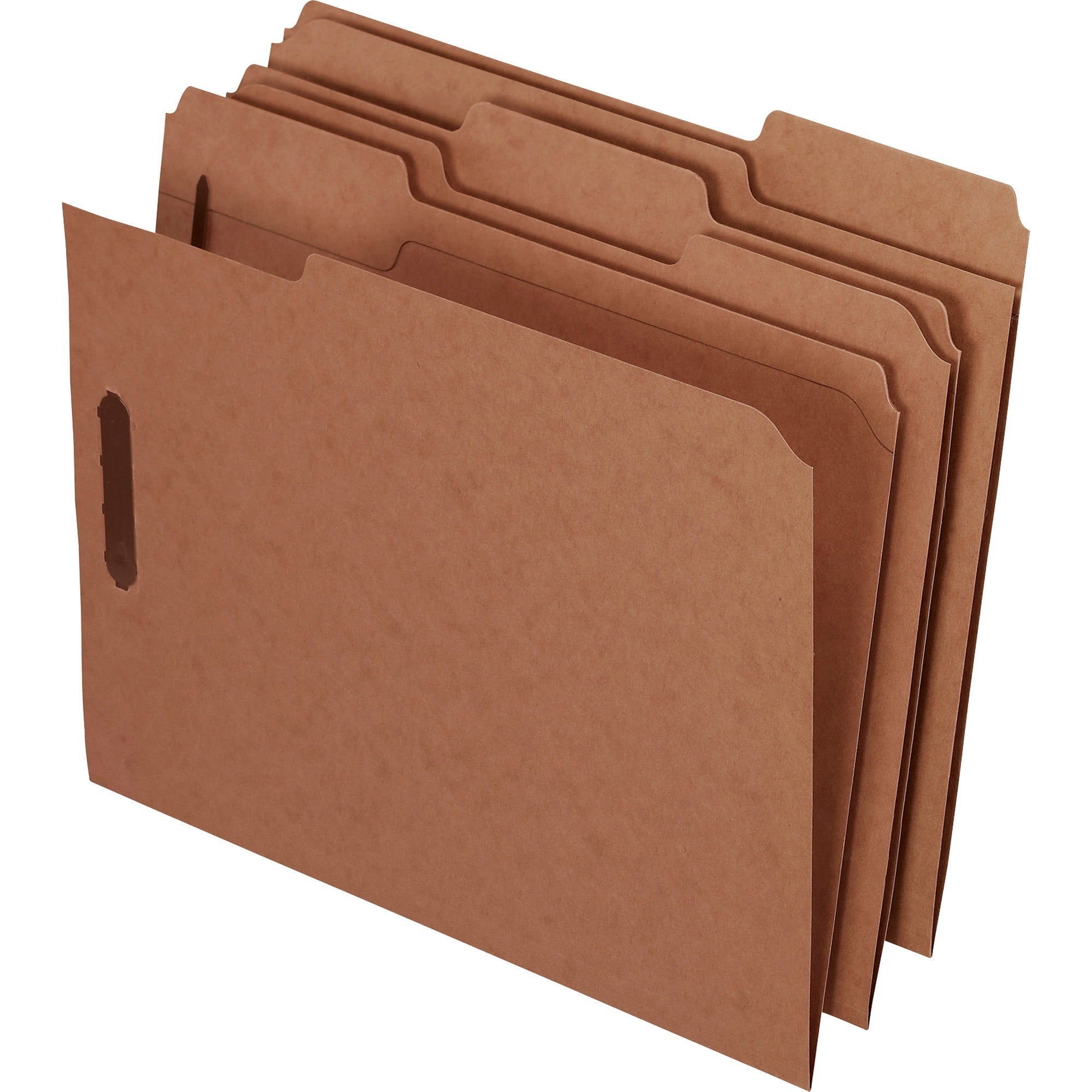 Pendaflex 1/3 Tab Cut Letter Recycled Fastener Folder - 8 1/2" x 11" - 2 Fastener(s) - 2" for Folder - 11 pt. - Heavyweight, Reinforced Tab - 10% Recycled - 50 / Box