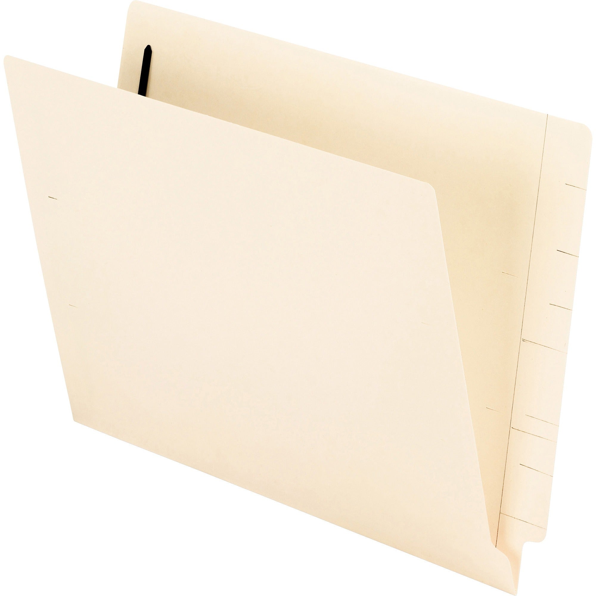 Pendaflex Letter Recycled End Tab File Folder with Fastener - 8 1/2" x 11" - 3/4" Expansion - 2 Fastener(s) - 2" for Folder - End Tab Location - 11 pt. - 2 Plys - Manila - Heavyweight Cover, Reinforced Tab, Durable - 10% Recycled - 50 / Box