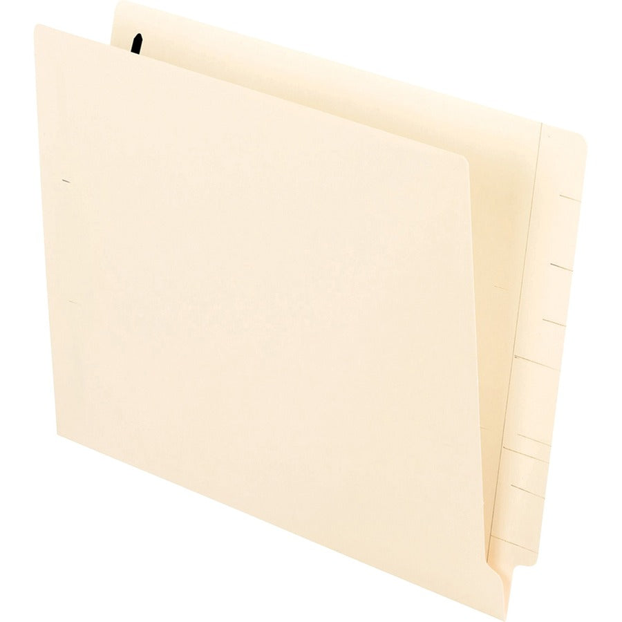 Pendaflex Letter Recycled End Tab File Folder with Fastener - 8 1/2" x 11" - 3/4" Expansion - 2 Fastener(s) - 2" for Folder - End Tab Location - 11 pt. - 2 Plys - Manila - Heavyweight Cover, Reinforced Tab, Durable - 10% Recycled - 50 / Box