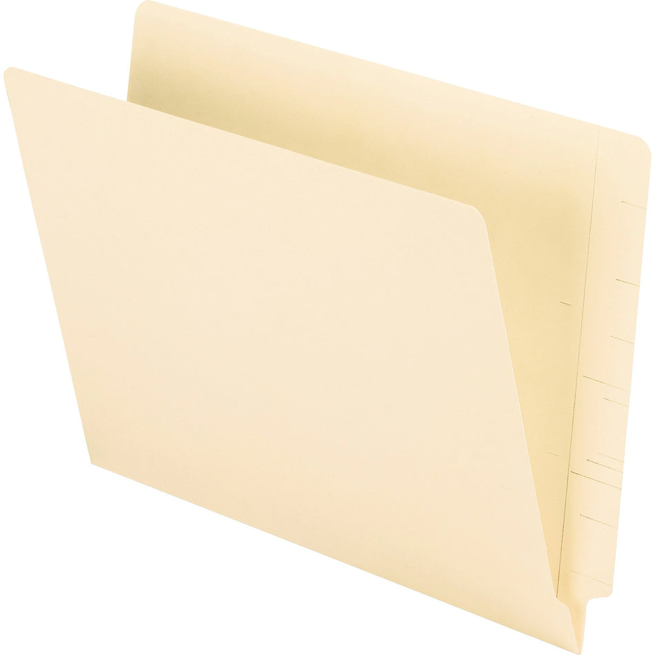 Pendaflex Letter Recycled End Tab File Folder - 8 1/2" x 11" - 3/4" Expansion - 11 pt. - 2 Plys - Manila - Heavyweight Cover - 10% Recycled - 100 / Box