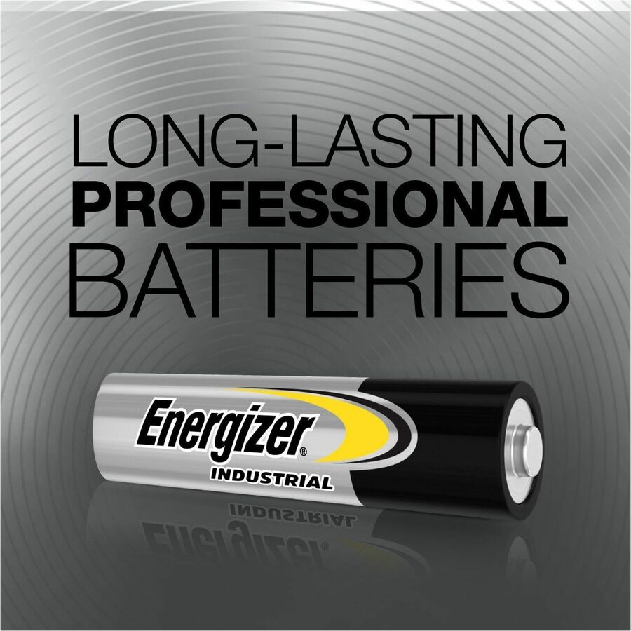 Energizer Industrial Alkaline AAA Batteries, 24 pack - For Multipurpose - AAA - 1.5 V DC - 1250 mAh - Alkaline - 24 / Box