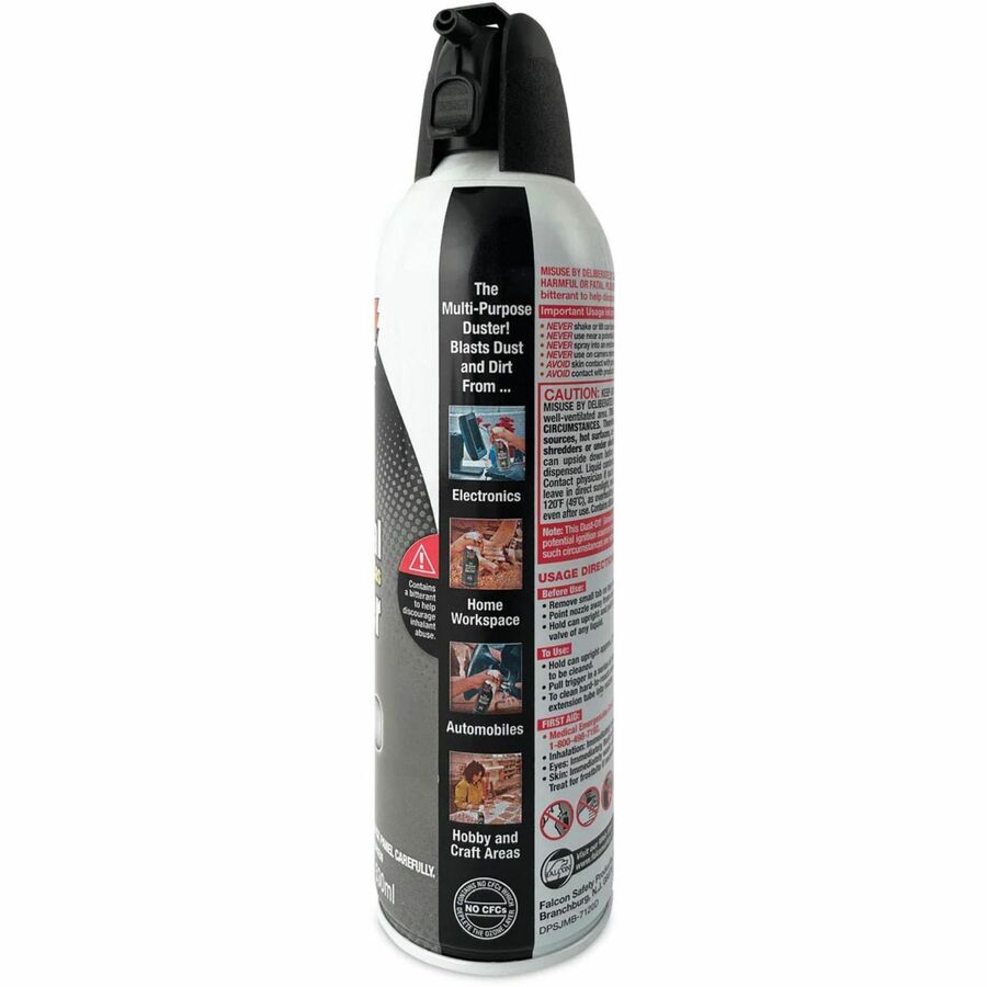 Falcon Dust-Off Jumbo Disposable Dusters - Ozone-safe, Moisture-free - Gray - 1 Each