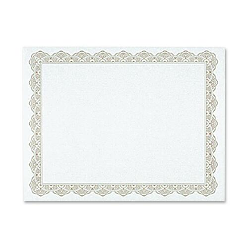 Geographics Blank Award Parchment Certificates - 24 lb Basis Weight - 8.5" Width x 11" Length - Inkjet, Laser Compatible - Gold with Gold Border - Parchment Paper - 25 / Pack