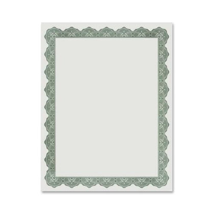 Geographics Award Parchment Certificates - Green Border - 25 Pack - & Seals