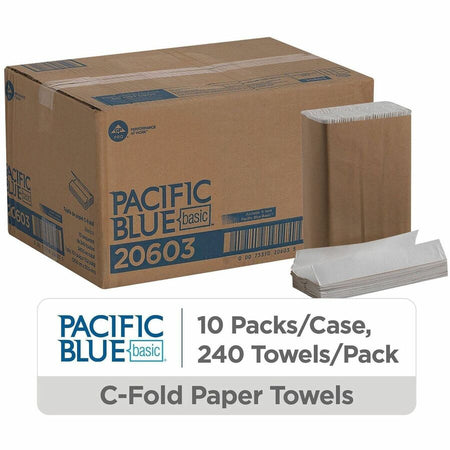 Pacific Blue Basic C-Fold Paper Towels - Alternate-Image1