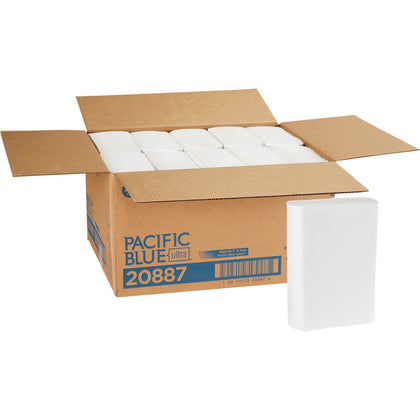 Pacific Blue Ultra Big Fold Z Premium Paper Towels - 1 Ply - 10.40" Width x 10.80" Length - White - 220/Pack - 10 / Carton