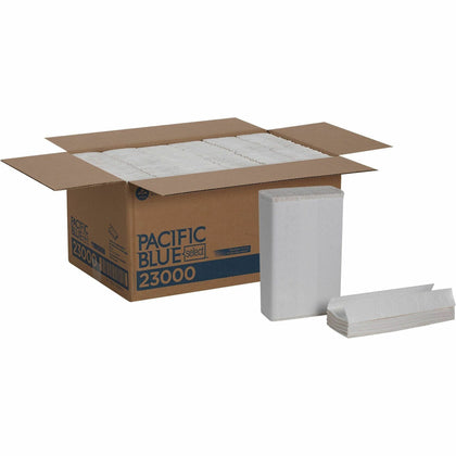 Pacific Blue Select Premium C-Fold Paper Towels - 2 Ply - 10.25" Width x 13.25" Length - White - 120/Pack - 12 / Carton