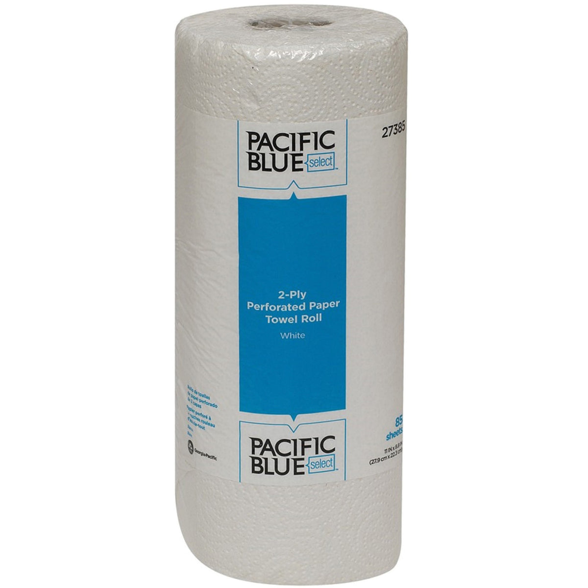 Pacific Blue Select Perforated Paper Towel Roll - 2 Ply - 8.80" Width x 11" Length - 85 Sheets/Roll - White - 1 Roll