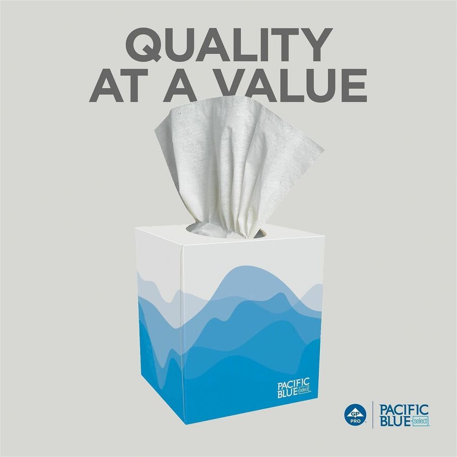 Pacific Blue Select Facial Tissue by GP Pro - Cube Box - Alternate-Image2