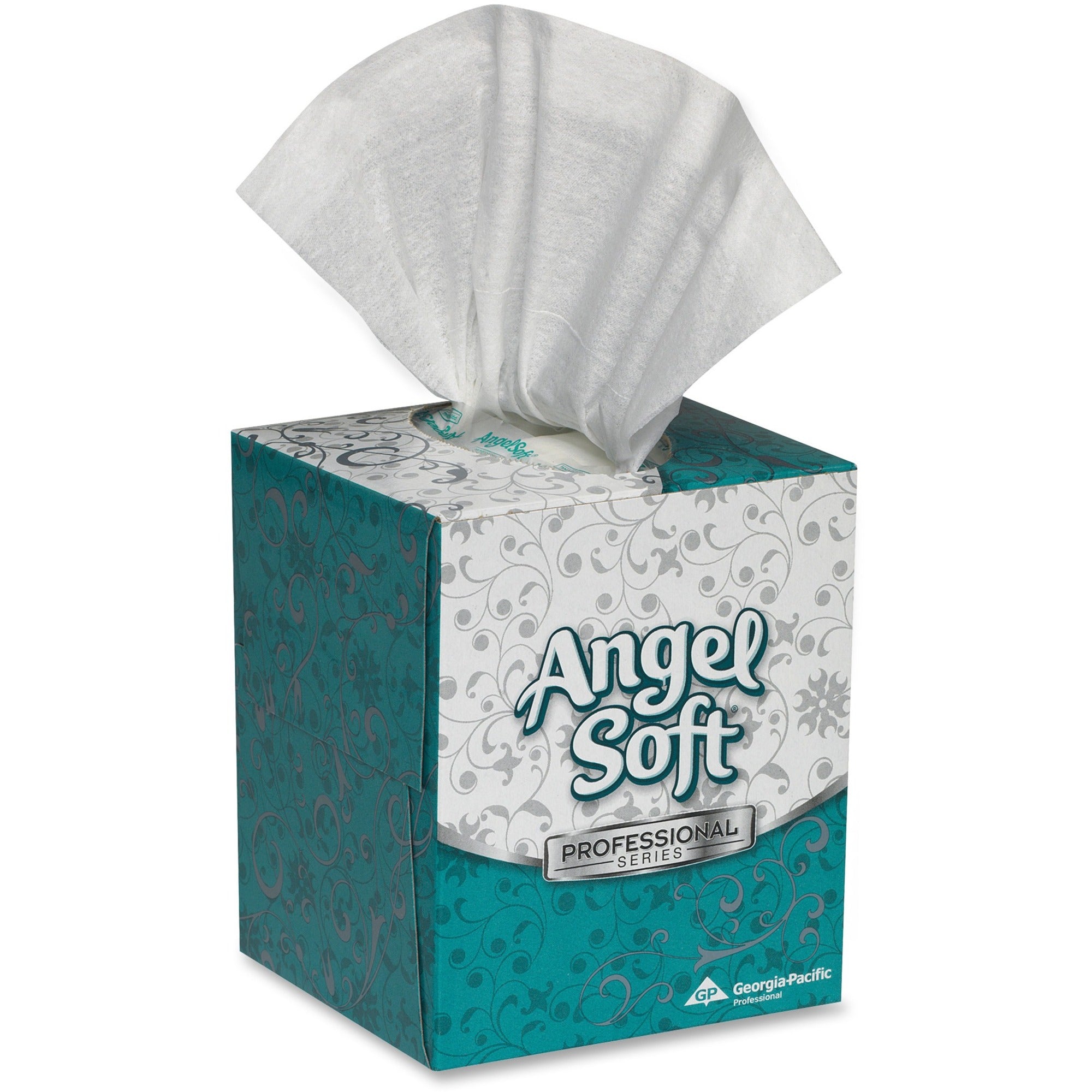 Angel Soft Professional Series Facial Tissue - 2 Ply - 8.80" Width x 7.60" Length - White - 96/Box - 36 / Carton