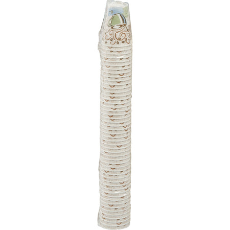 Dixie PerfecTouch 8 oz Insulated Paper Hot Coffee Cups by GP Pro - 8 fl oz - Coffee Haze - Paper, Cellulose Fiber - Hot Drink - 50 / Pack