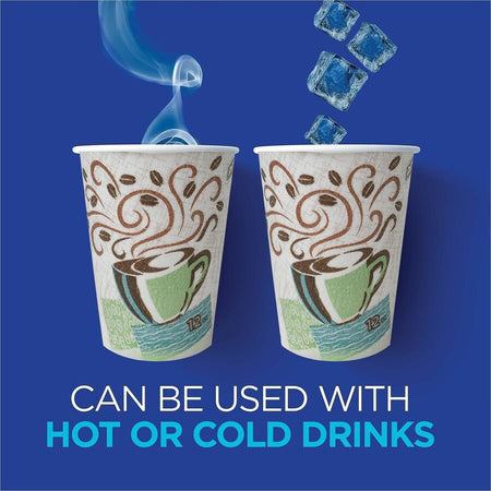 Dixie PerfecTouch 12 oz Insulated Paper Hot Coffee Cups by GP Pro - Alternate-Image2