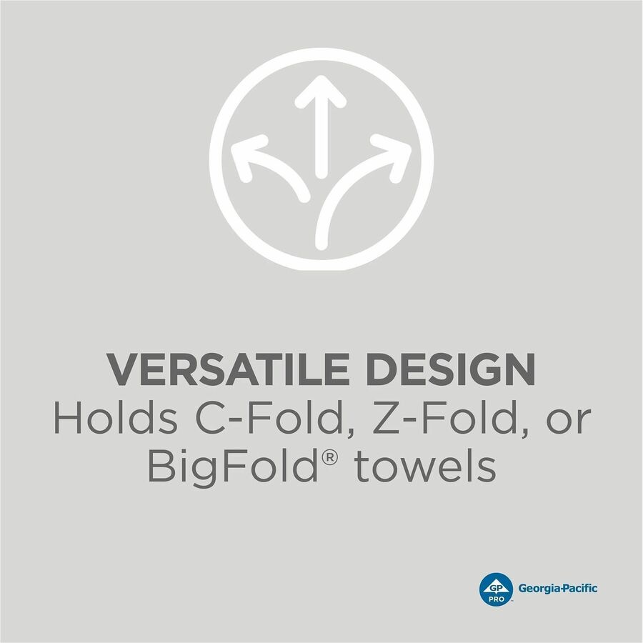 Georgia-Pacific Countertop C-Fold/M-Fold Paper Towel Dispenser - Alternate-Image1