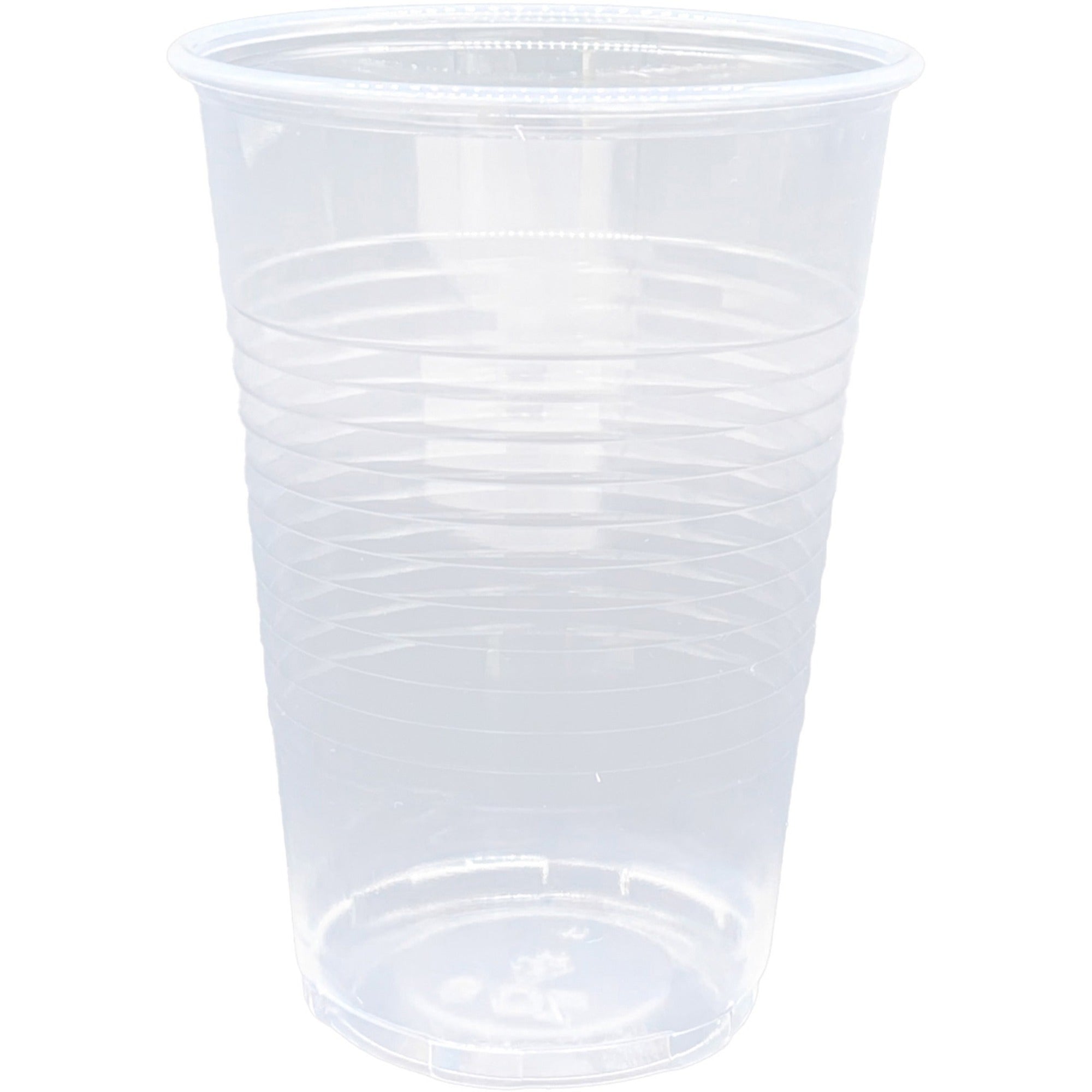 Genuine Joe 9 oz Transparent Beverage Cups - 9 fl oz - Clear - Plastic - Cold Drink - 200/Pack - 12 / Carton