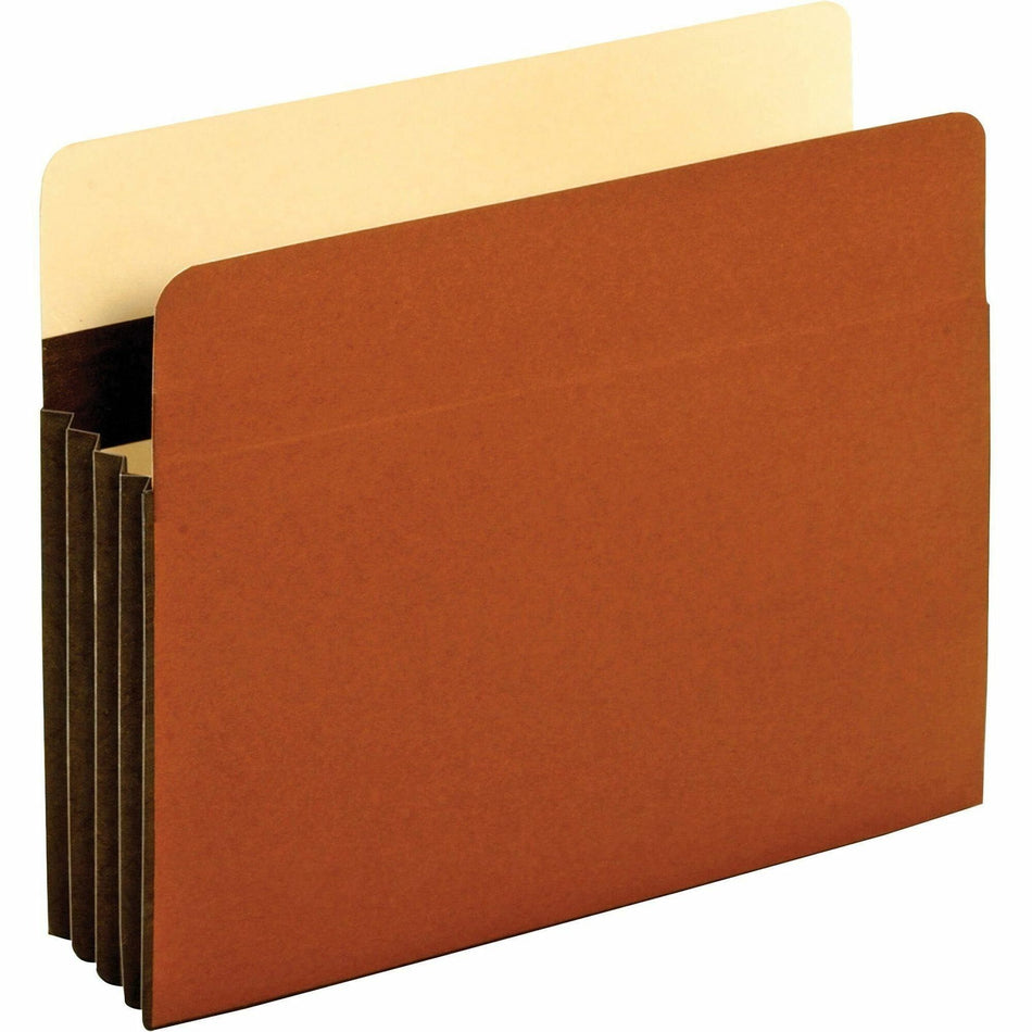 Pendaflex Letter Recycled Expanding File - 8 1/2" x 11" - 3 1/2" Expansion - 24 pt. - Tyvek - Brown - Reinforced Base, Reinforced Gusset, Heavy Duty, Tear Resistant, Wear Resistant, Durable - 10% Recycled - 25 / Box